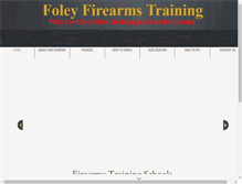 Tablet Screenshot of foleyfirearmstraining.com